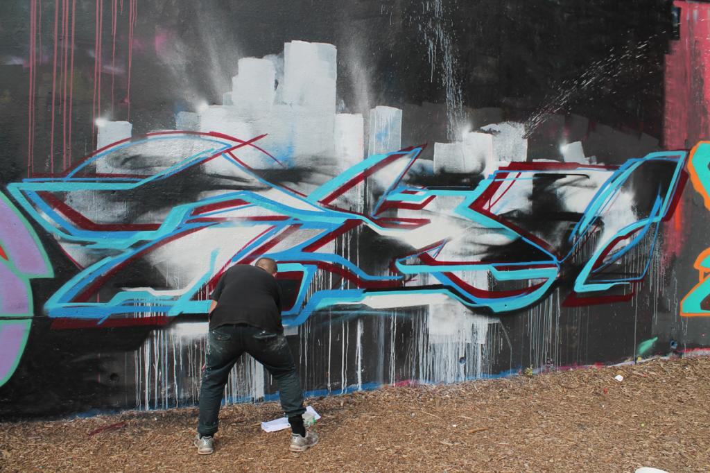 London, graffiti, Ironlak
