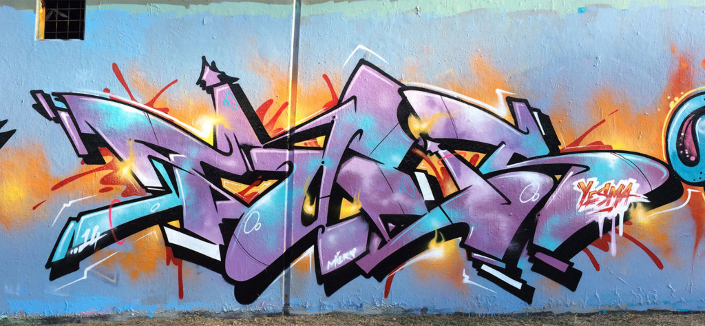 TUES, graffiti, Ironlak