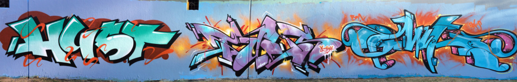 TUES, graffiti, Ironlak