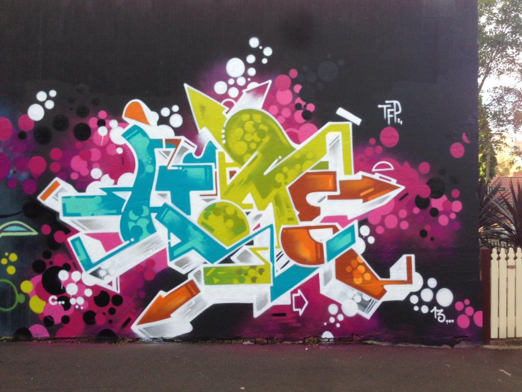 ATOME, graffiti, Ironlak