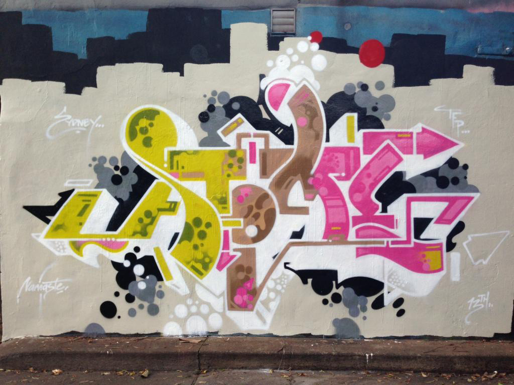 ATOME, graffiti, Ironlak