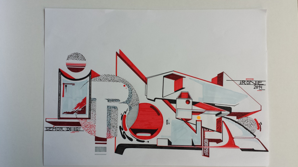 SEMOR, sketches, graffiti, Ironlak