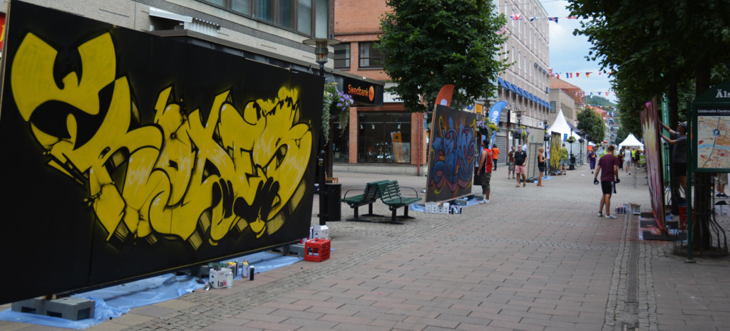 Uddevalla Blockparty, Sweden, graffiti, Ironlak