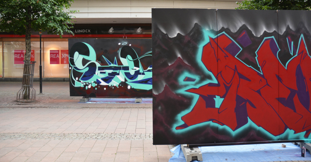 Uddevalla Blockparty, Sweden, graffiti, Ironlak