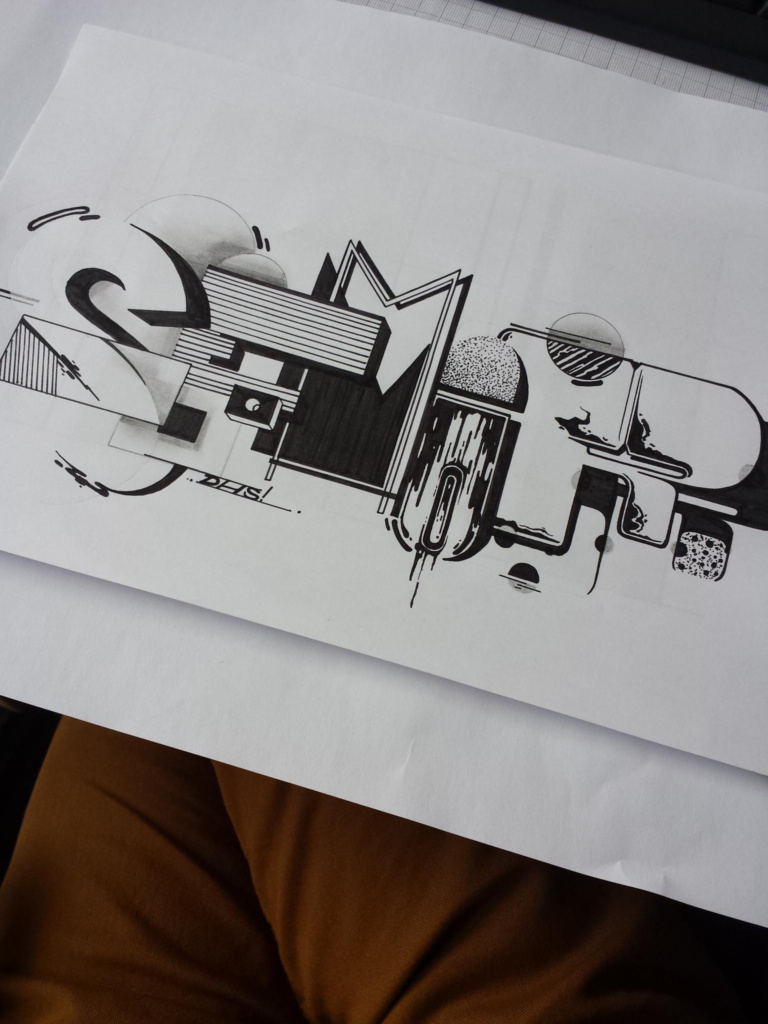 SEMOR, sketches, graffiti, Ironlak