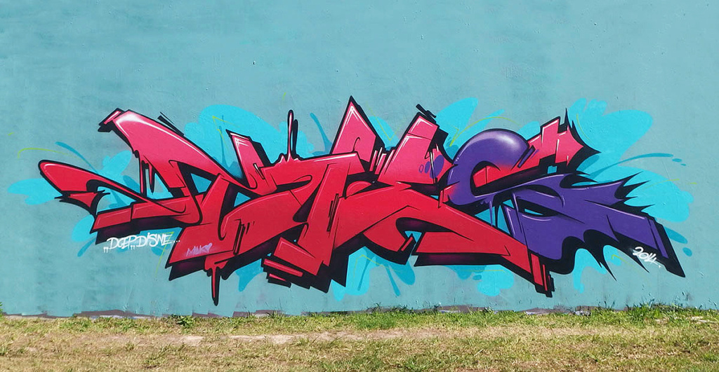 TUES, graffiti, ironlak