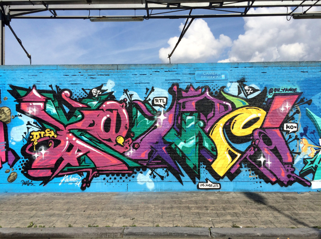 YANOE, Belgium, graffiti, ironlak