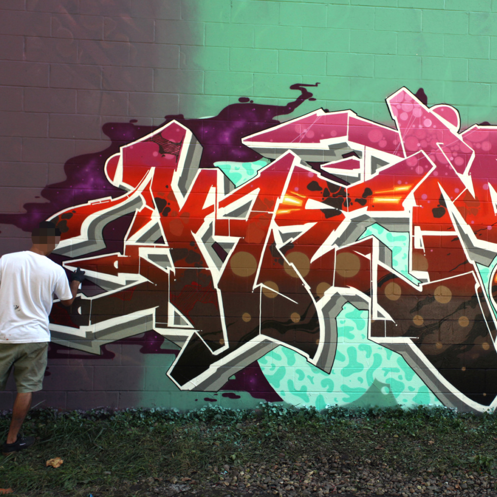 KEMS, graffiti, Ironlak