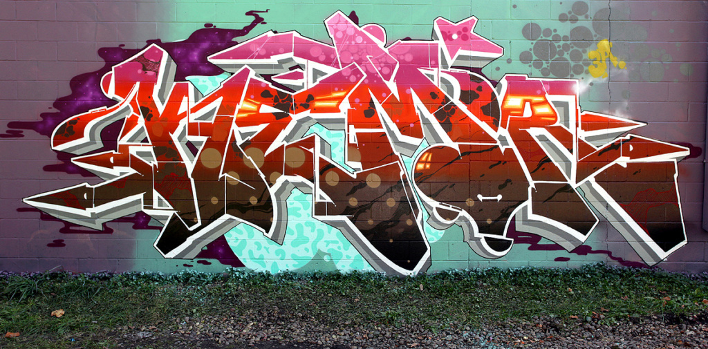 KEMS, graffiti, ironlak