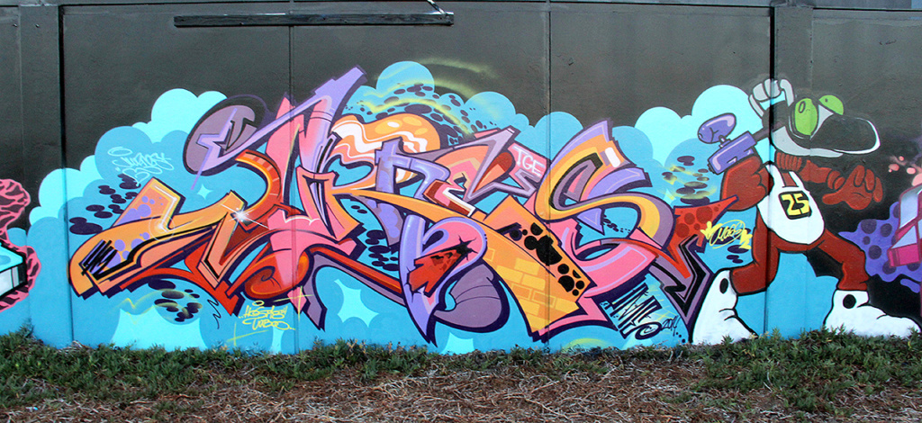 JURNE, graffiti, ironlak