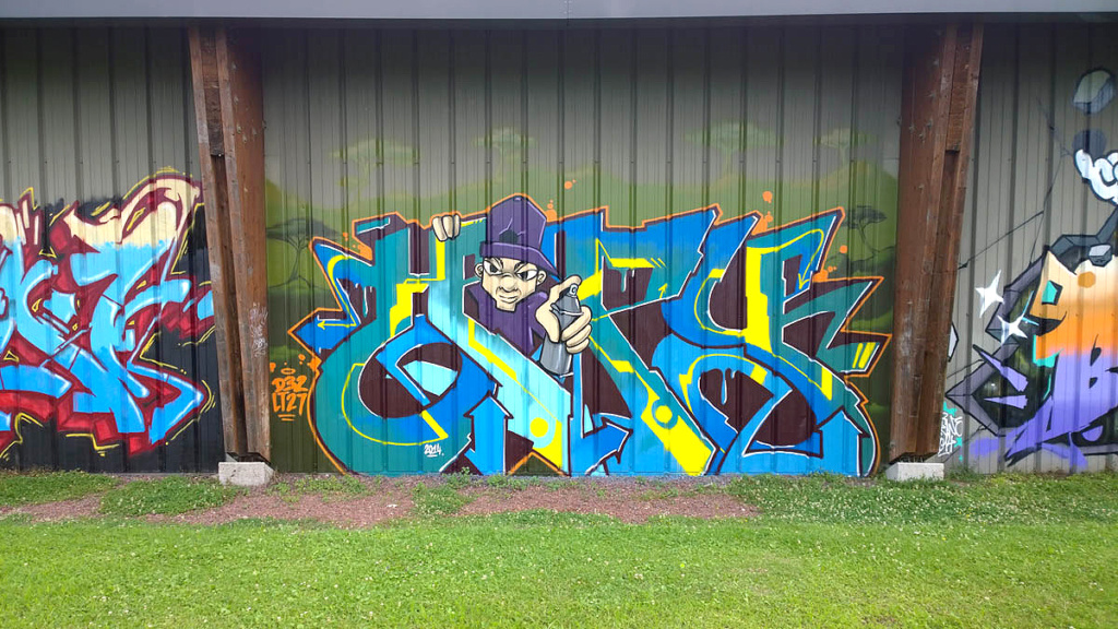 CANZ, France, graffiti, ironlak
