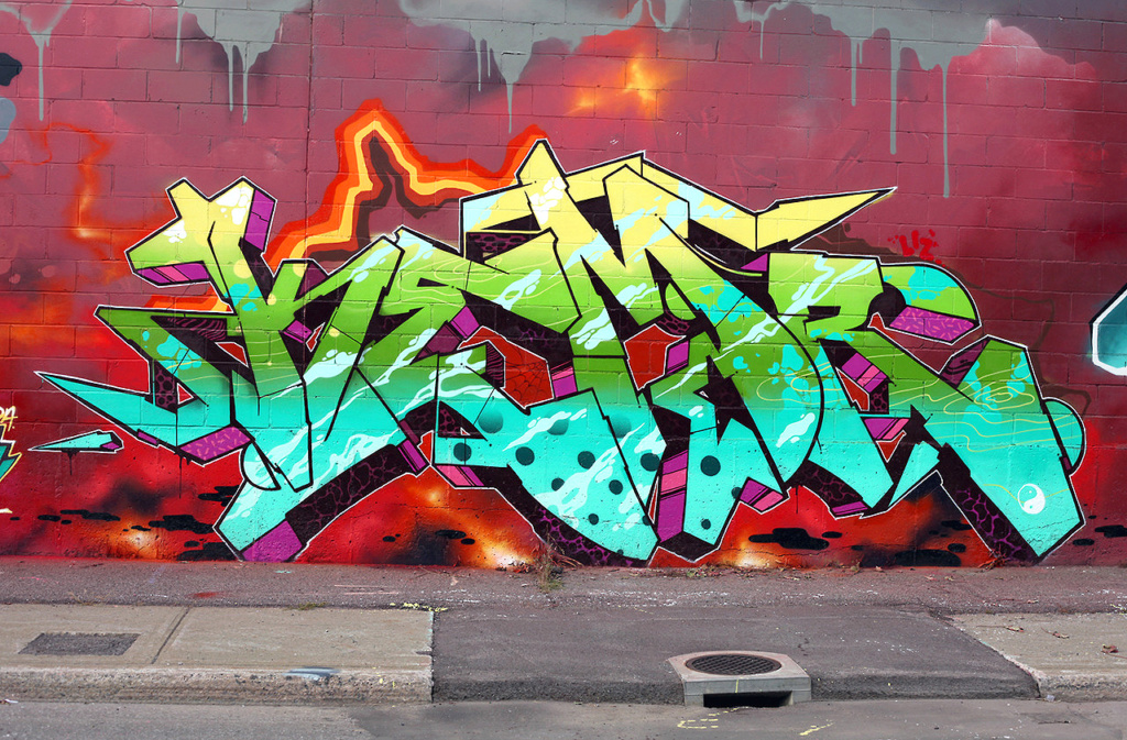 KEMS, graffiti, ironlak