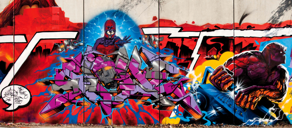 MR WANY, graffiti, Marvel, ironlak