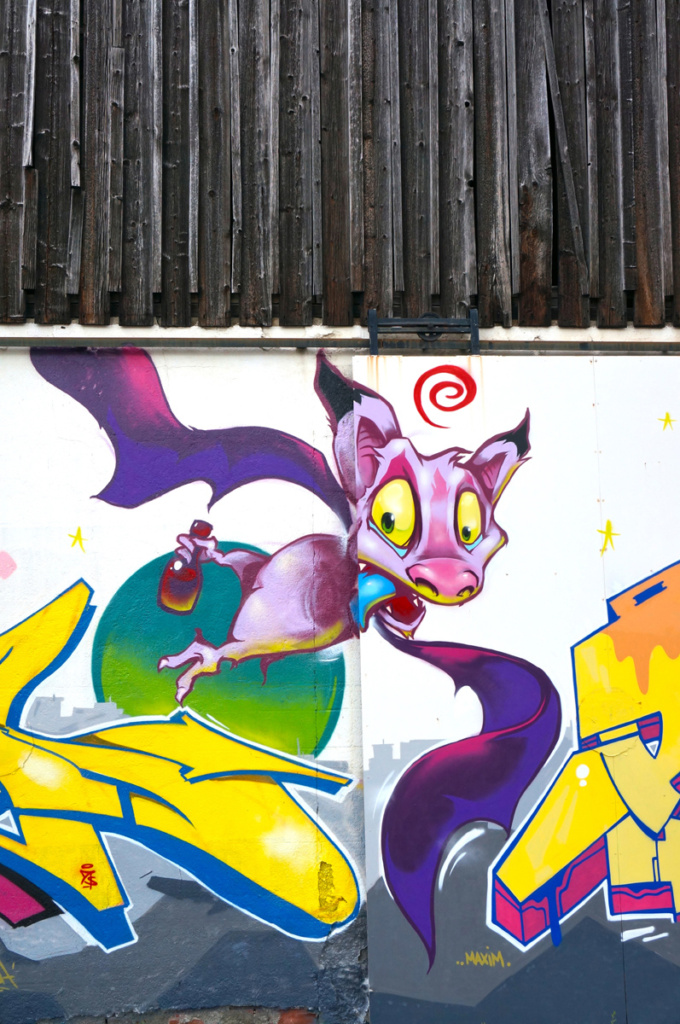 SERVAL, graffiti, Ironlak