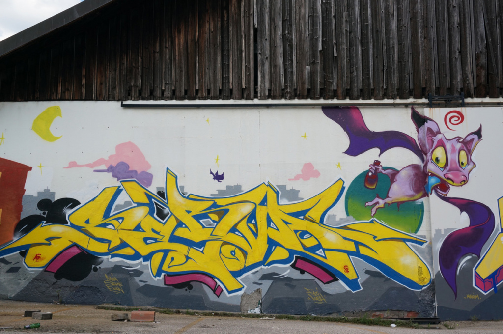 SERVAL, graffiti, Ironlak