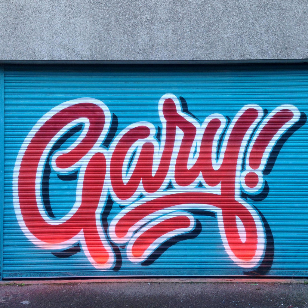 GARY, graffiti, ironlak