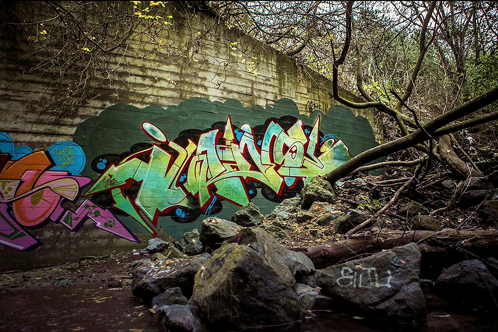 JURNE, Oakland, graffiti, ironlak