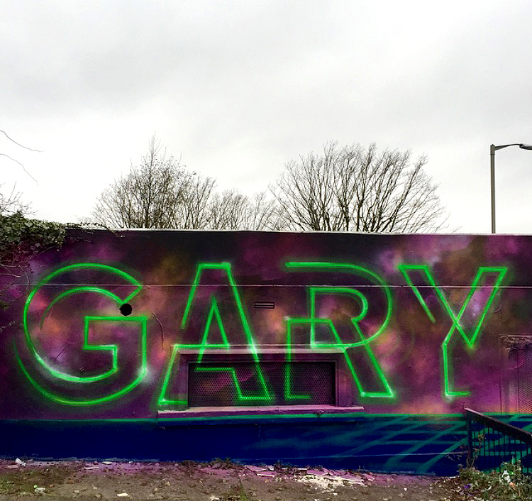 GARY, graffiti, ironlak