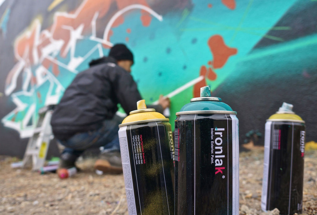 KEMS, graffiti, Ironlak