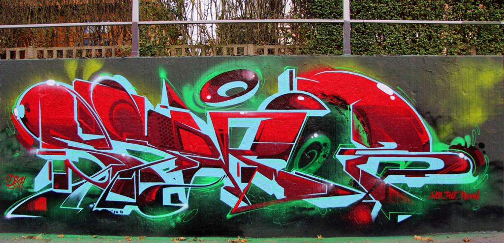 SEMOR, graffiti, ironlak