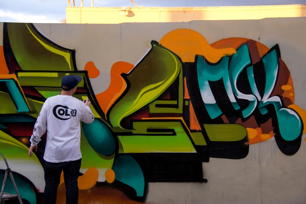 TRAV, Fresno, graffiti, ironlak