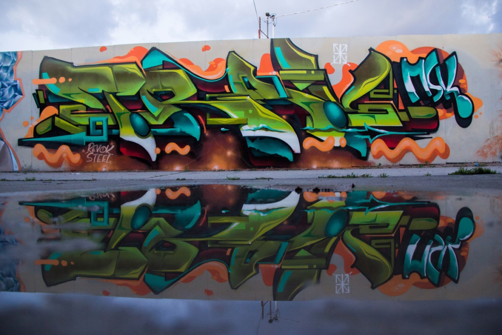 TRAV, Fresno, graffiti. Ironlak