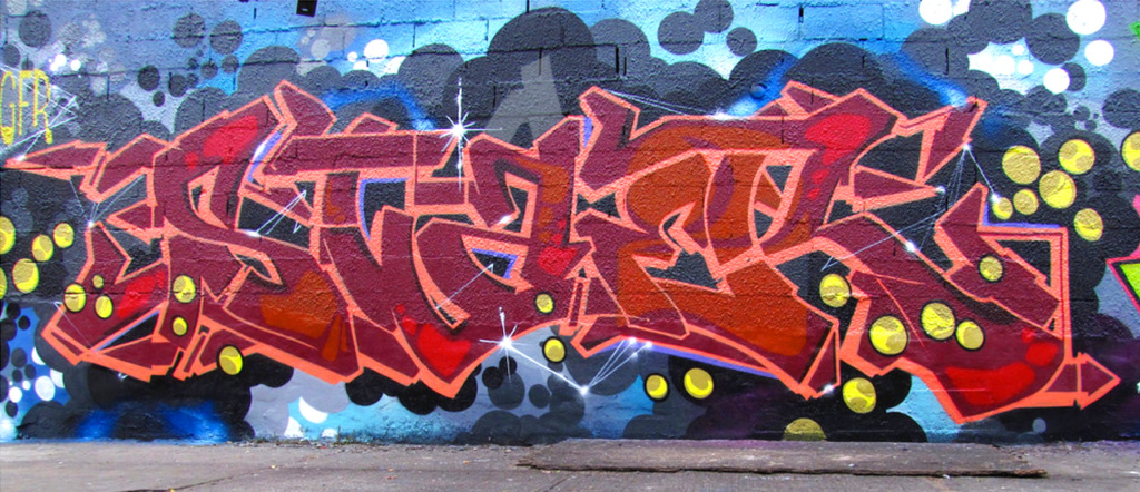STAE2, graffiti, ironlak