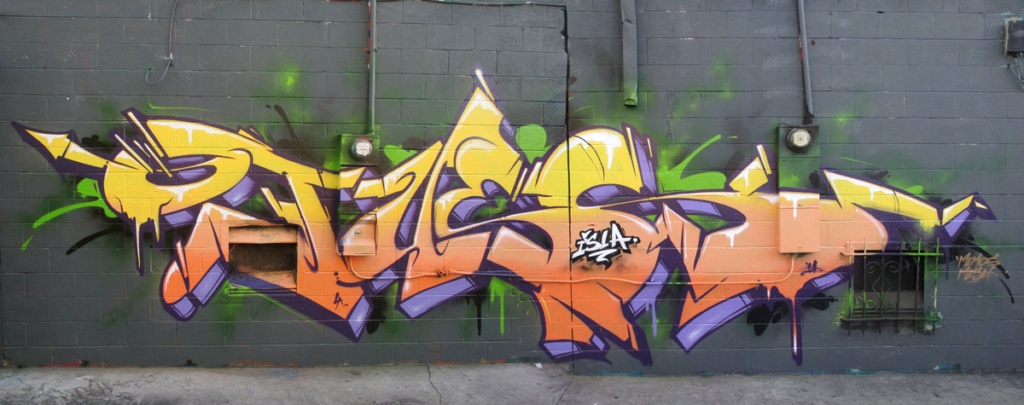 TUES, graffiti, Ironlak