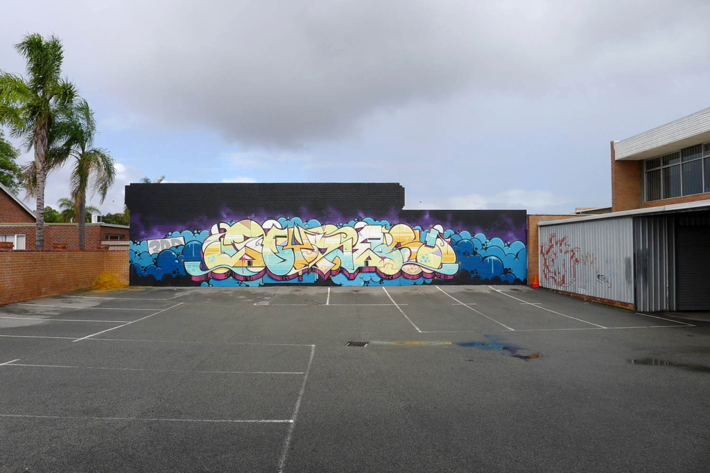 AYRES, Perth, graffiti, ironlak