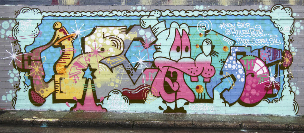 TIGER, graffiti, Ironlak