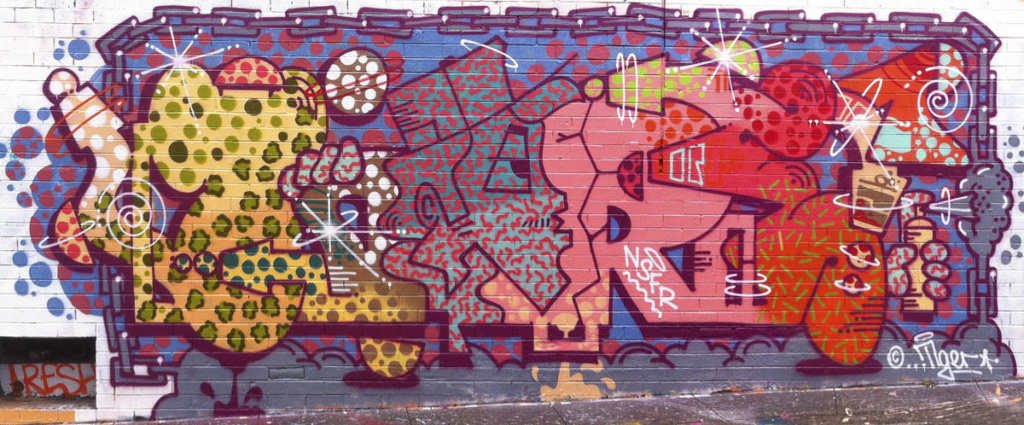 TIGER, graffiti, Ironlak