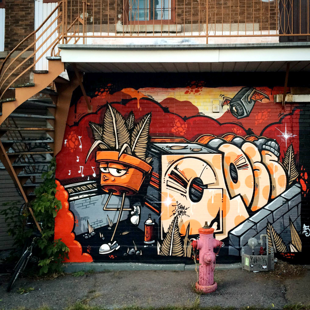 John Kaye, Montreal, graffiti, ironlak
