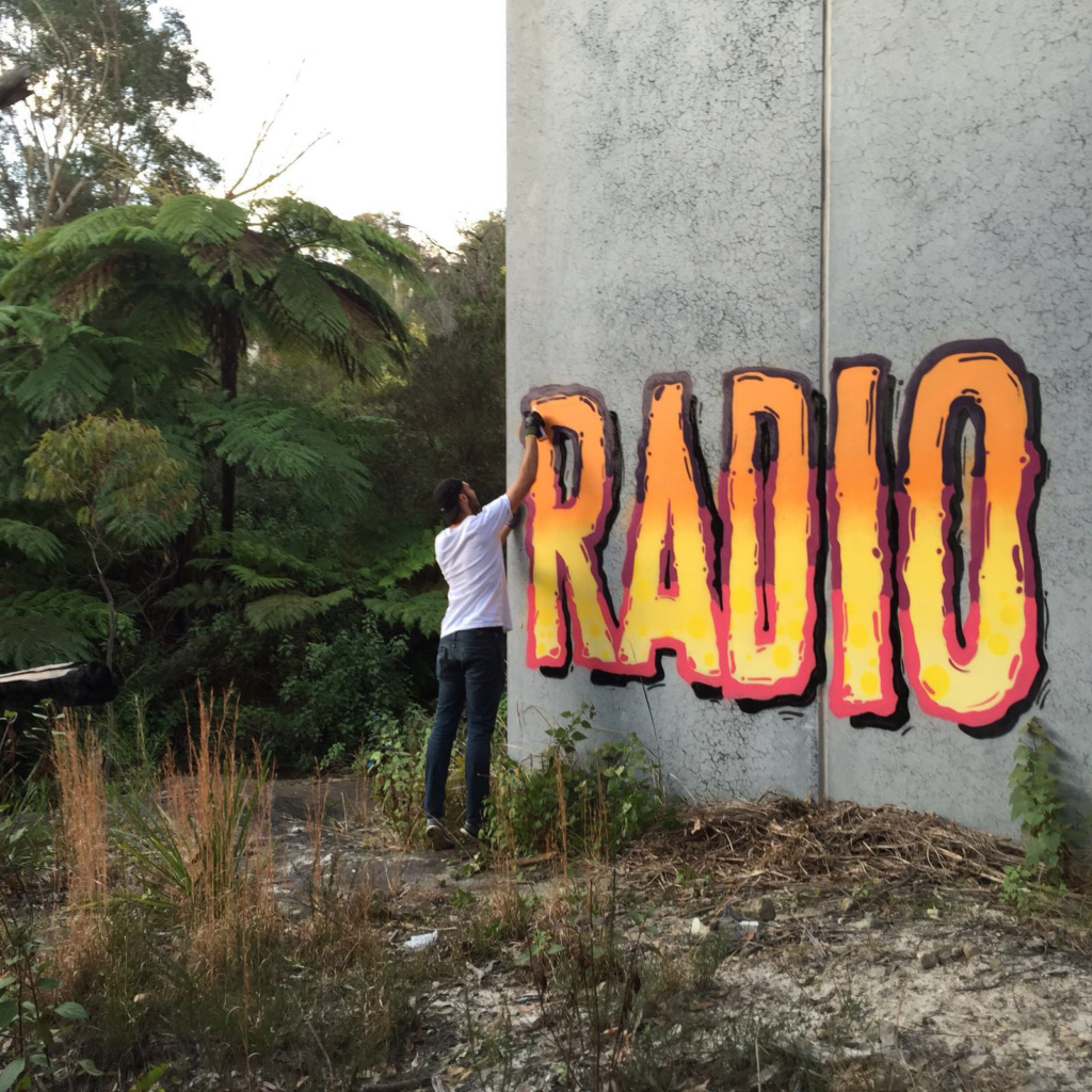 RADIO, graffiti, Ironlak