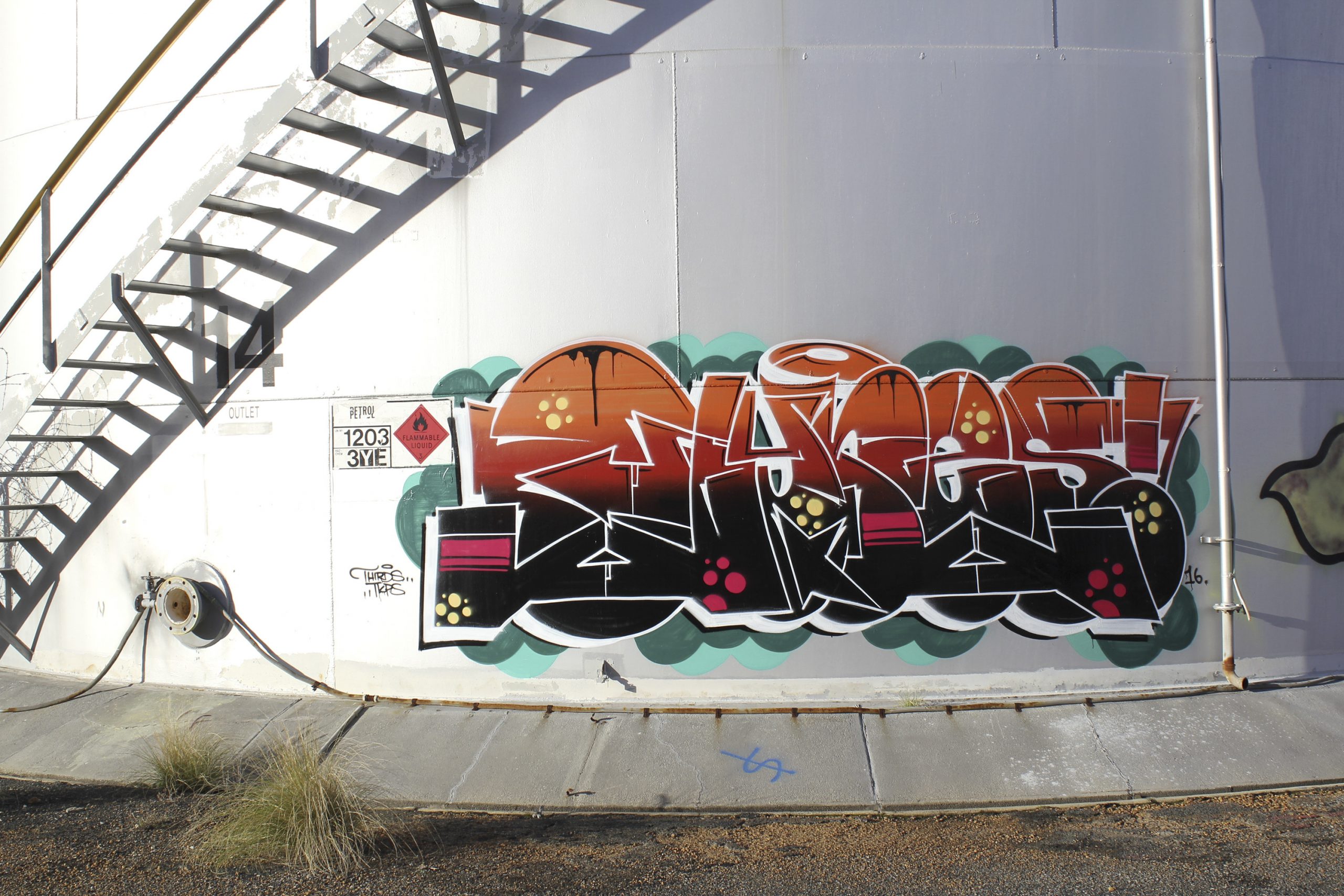 AYRES graffiti perth Ironlak