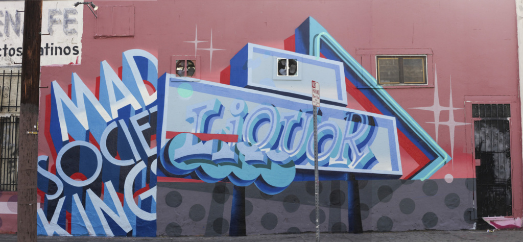 TRAV MSK Liquor mural Ironlak Los Angeles Photo: Emjay