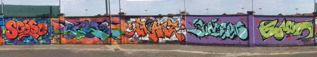 Amazing Day graffiti wall
