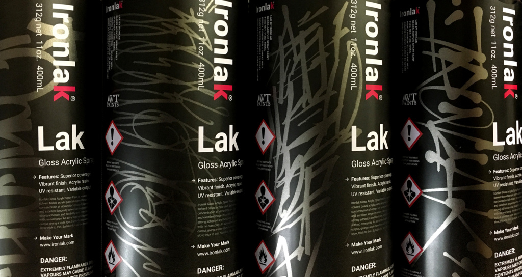Lak by Ironlak spray paint review Bombing Science
