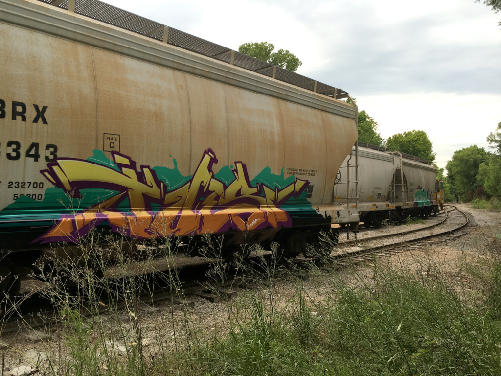 TUES freight graffiti