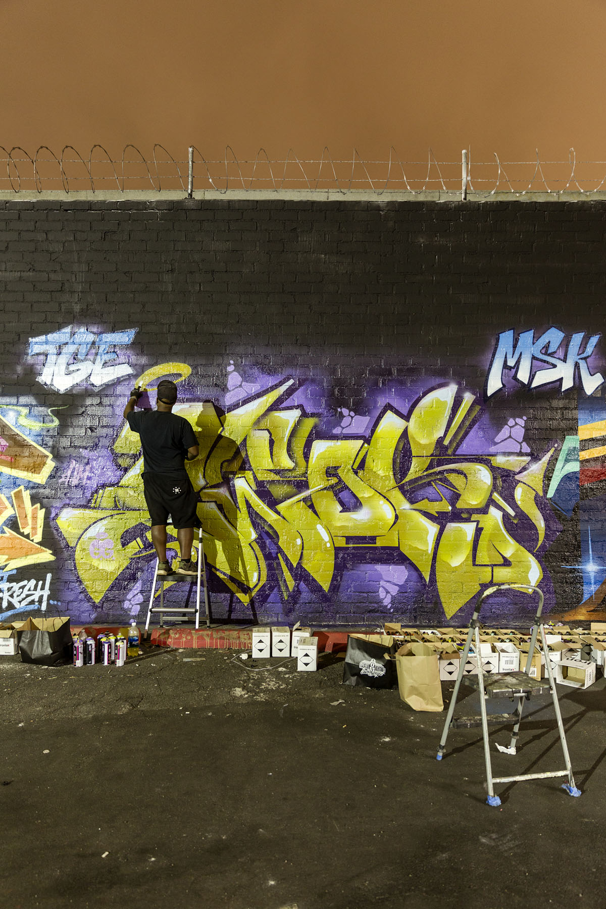 EWOK MSK HM No Time For Fun Tour Los Angeles graffiti Ironlak