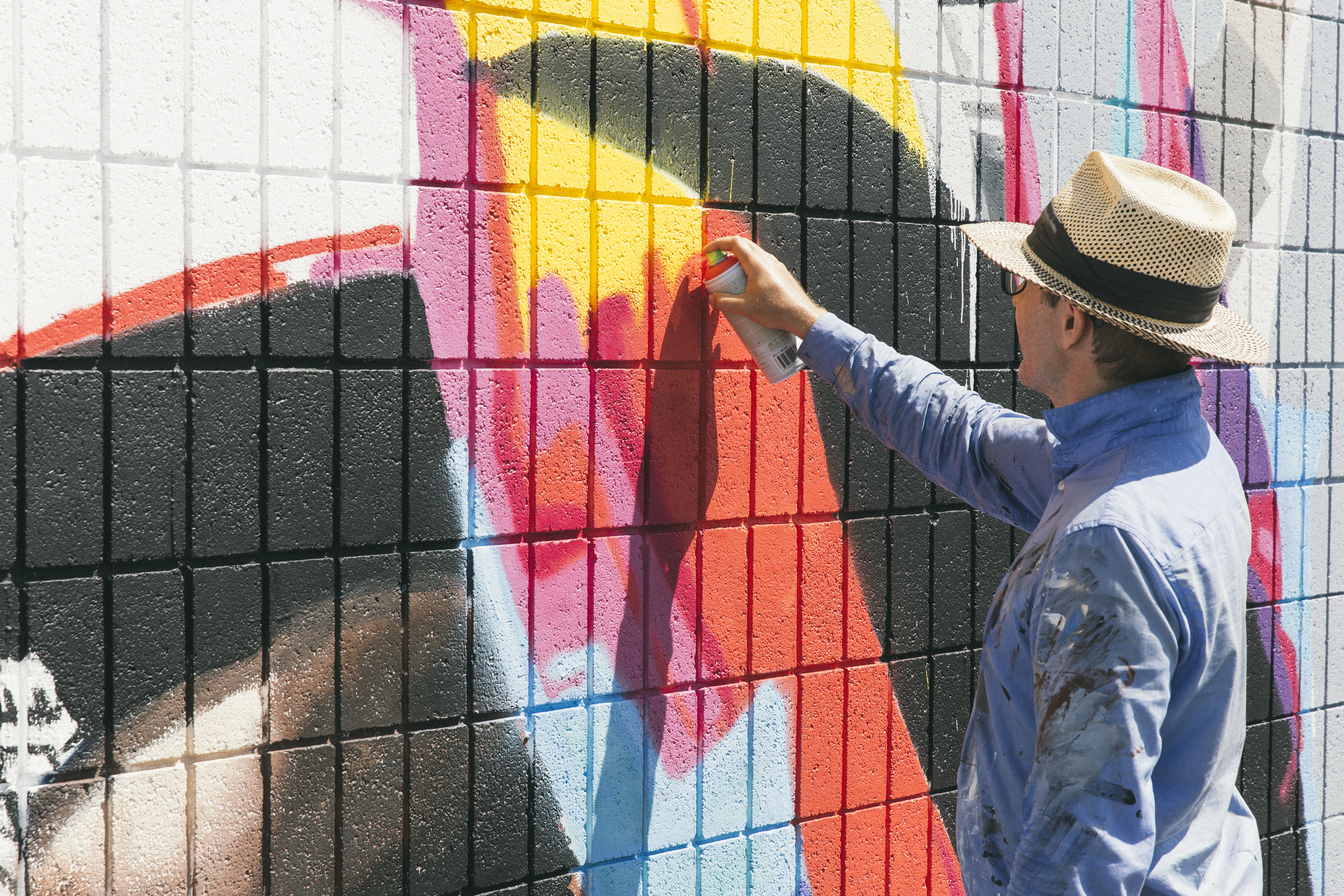 Wide Open Walls mural festival Luke Shirlaw Ironlak