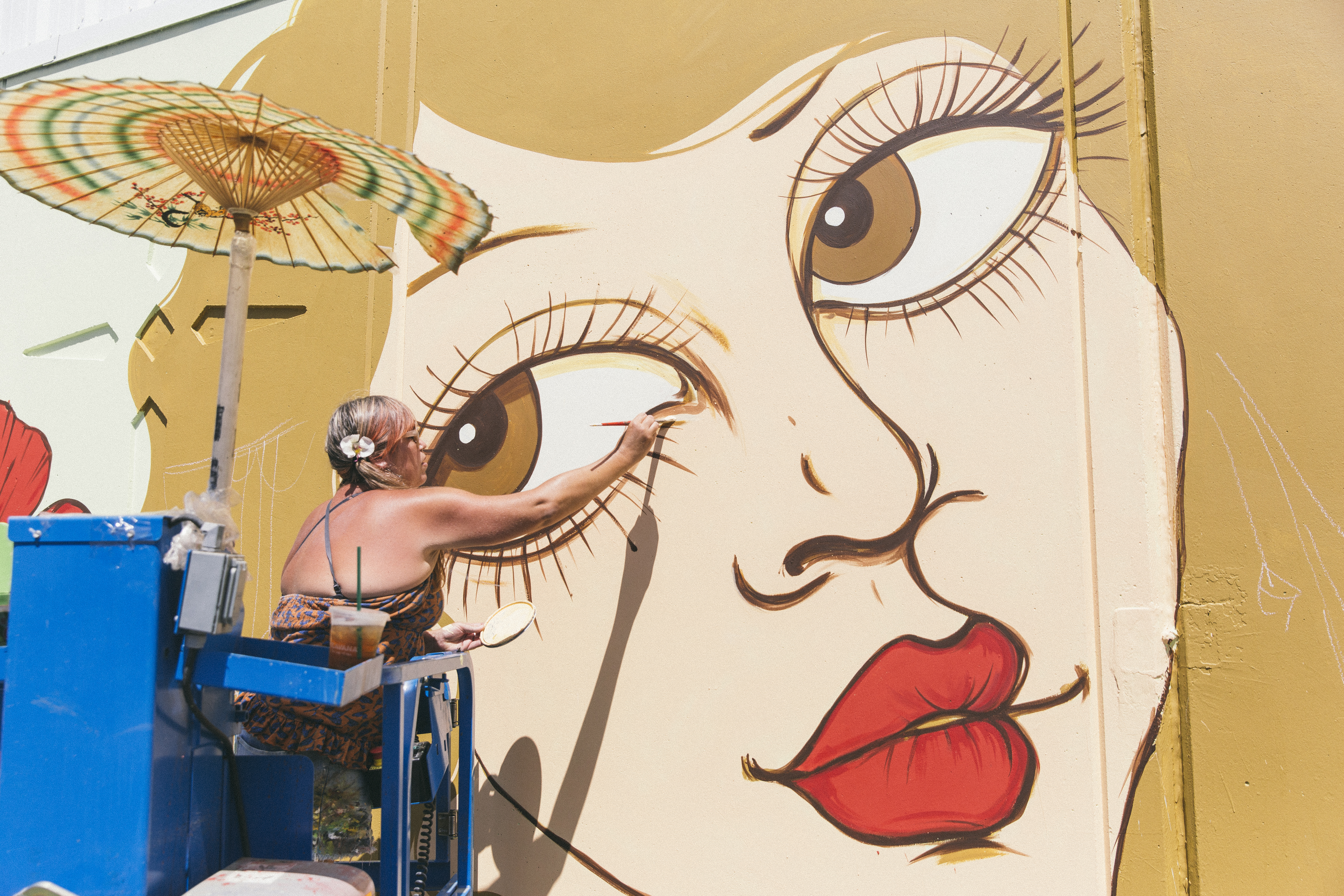 Few & Far Wide Open Walls mural festival Luke Shirlaw Ironlak