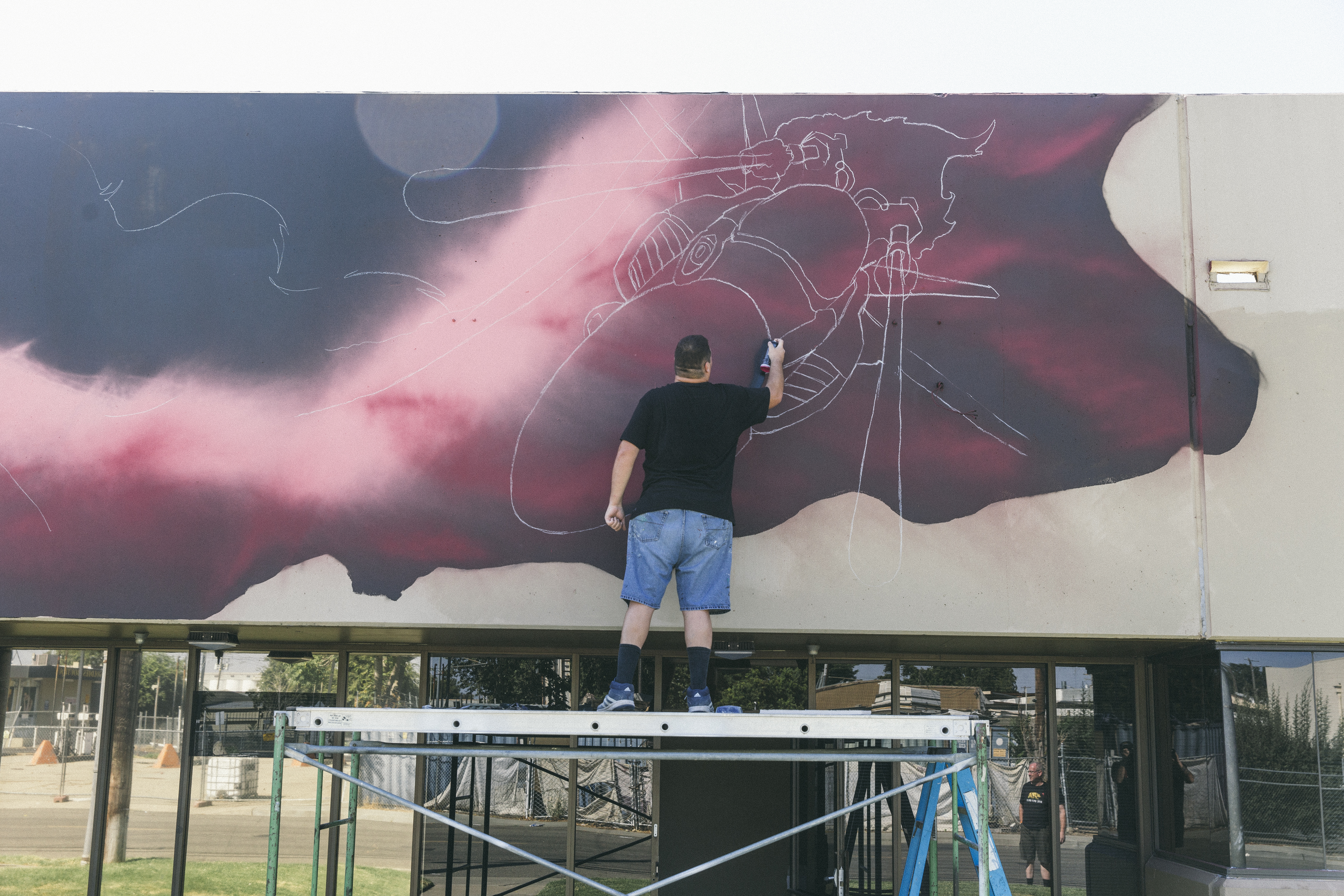 Wide Open Walls mural festival Luke Shirlaw Ironlak