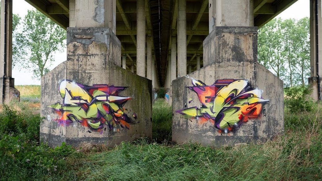 Does Somewhere In Europe Graffiti Video featuring Ironlak Spraypaint