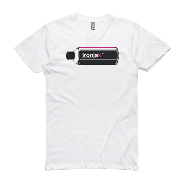 Ironlak Retro Can Lay Flat Storage T-Shirt White