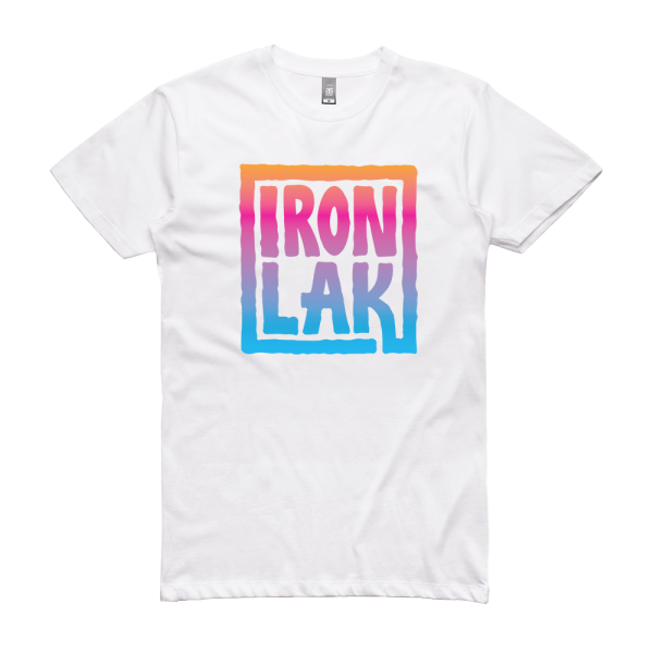 Ironlak Sauce Logo Rainbow T-Shirt White