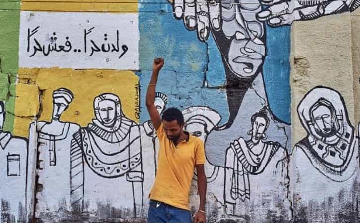 Blue for Sudan - The Sudanese Revolution