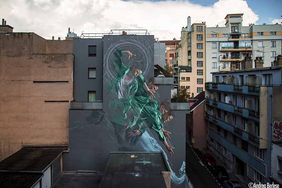Li-Hill Presents Latest Mural at 2019 Grenoble Street Art Festival