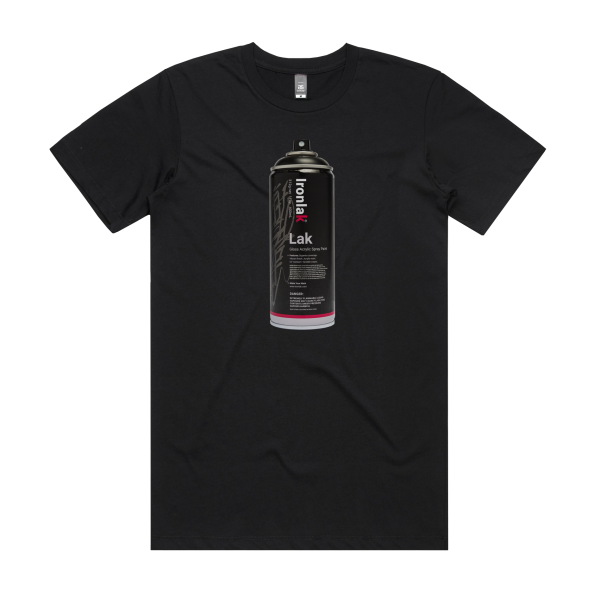 Ironlak Euro Lak Spray Can T-Shirt Black