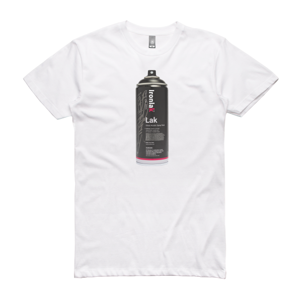 Ironlak Euro Lak Spray Can T-Shirt White