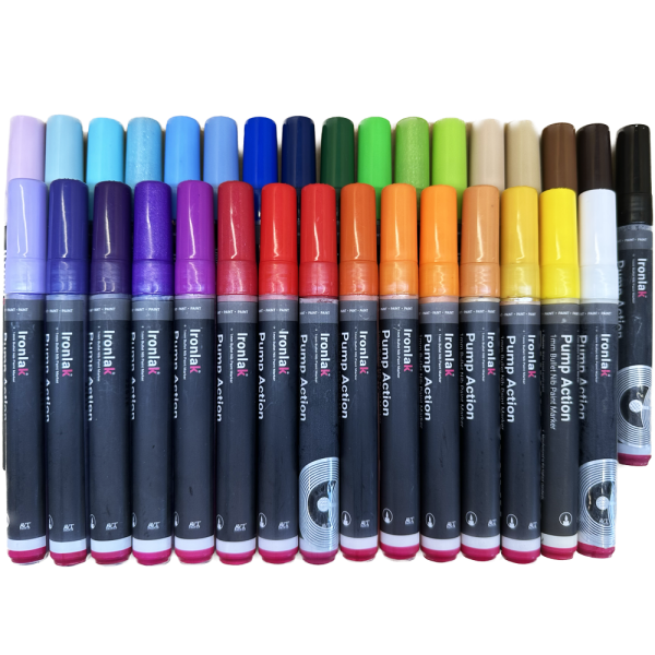 Ironlak 1mm Paint Marker 32 Pen Starter Box